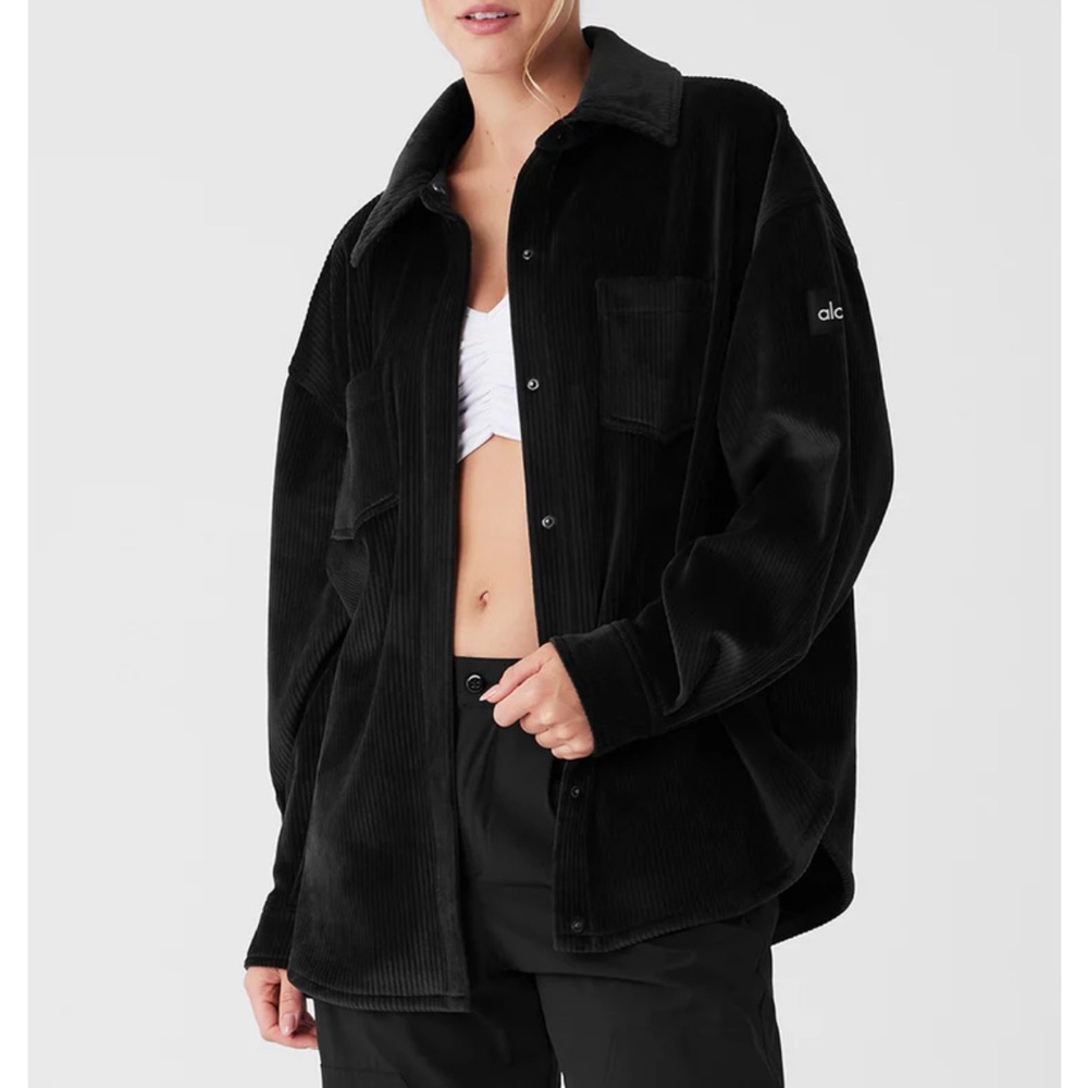 ALO Yoga Black Corduroy Jacket